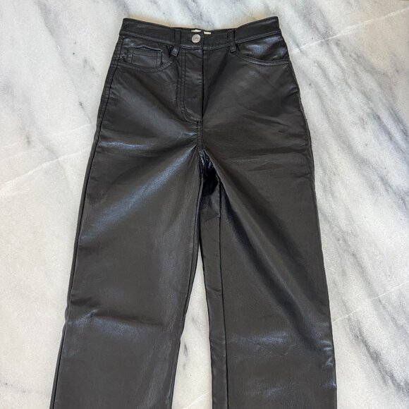 Wilfred Straight Leg Leather Pants - Picture 1 of 8